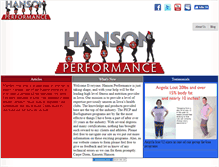 Tablet Screenshot of hansonperformance.com